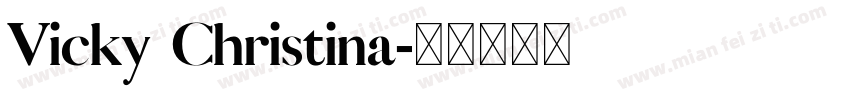 Vicky Christina字体转换